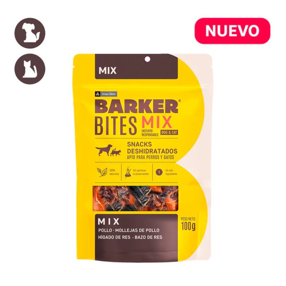 799192174209_1 Barker Bites Snack para Perro Mix 100 gr. - Imagen 1